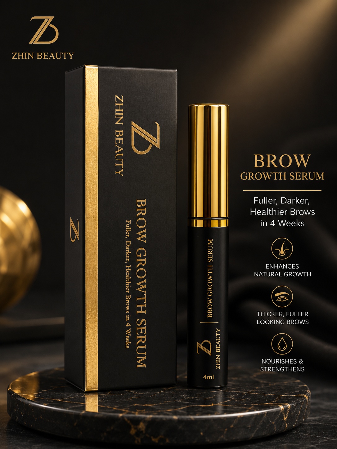 Zhin Beauty Brow Growth Serum